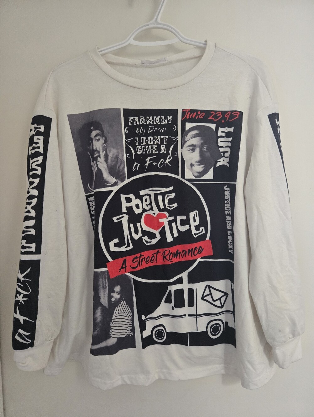 Boys Poetic Justice Movie Long Sleeve TShirt - XL
